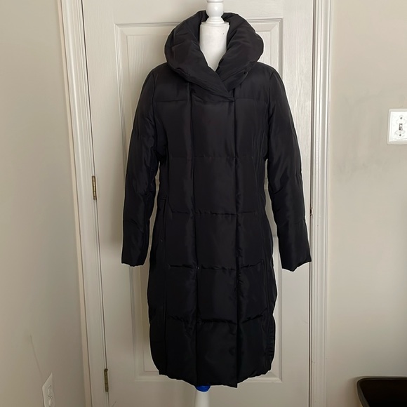 Calvin Klein: Quilted Puffer Down 3/4 Length Coat - Picture 1 of 14